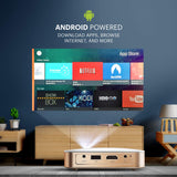 KODAK Luma 350 Proyector Inteligente y móvil de Video - Ultra HD Recargable y Potente con Aplicaciones de transmisión/Android 6.0, Wi-Fi y Pantalla hasta 200 Pulgadas