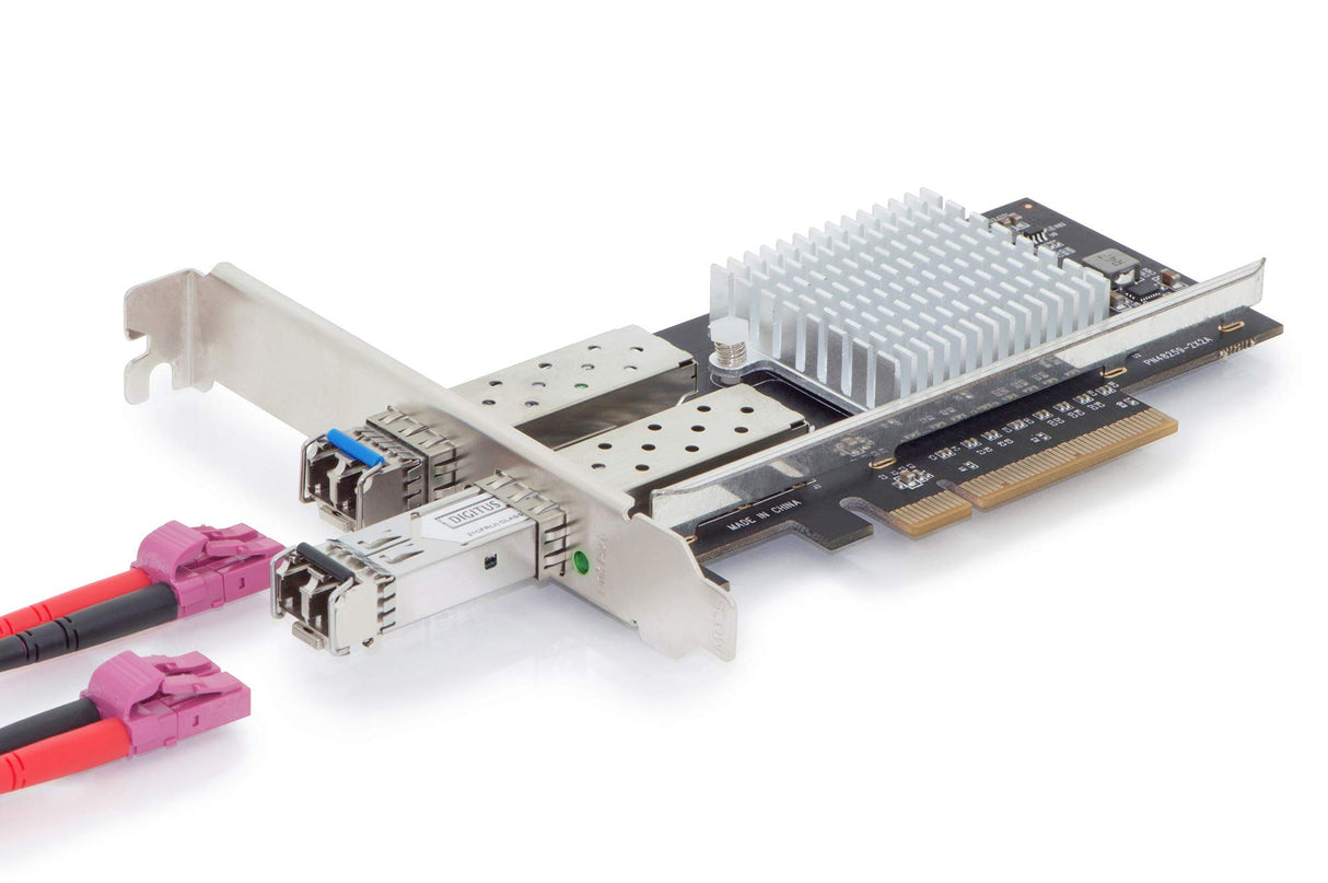 DIGITUS SFP 2 Port 10 g PC/Express Tarjeta Intel jl82599es Chip Juego Optical y Copper Module, DN-10162