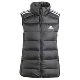adidas Mujer Essentials 3-Stripes Light Down Vest, Black, L