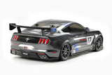 Tamiya 58664 1:10 RC Ford Mustang GT4 TT-02-coche/vehículo teledirigido, modelismo, Kit, Hobby, Tinkering, Modelo, Montaje, Color Grey