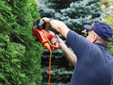 Perel Extensión electrónica sobre enrollamiento, uso interior, tierra alemana, protección térmica, 50 m, 3g1.5, naranja/verde