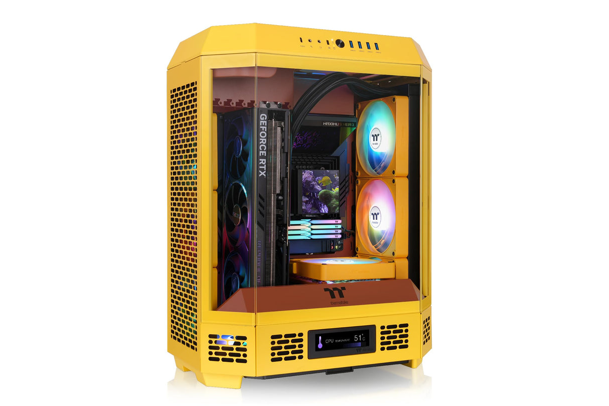 Thermaltake The Tower 600 Mid Tower Chassis | Hidden Connector | Butter Caramel