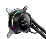 ASUS ROG RYUO 120 - Sistema de refrigeración líquida de CPU, con Oled de color, AURA Sync RGB, tubo de goma reforzado de 38 cm, ventilador optimizado