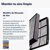 De'Longhi Deshumidificador Inteligente con Wifi Integrado, Filtro, Función 24h, 20 Litros, DDSX220WFA, Color Negro