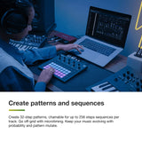 Novation Circuit Tracks de Novation: secuenciador Groovebox con pistas de sintetizador, percusión y MIDI para crear música electrónica.