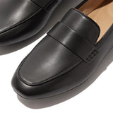 Fitflop Mocasines de Piel Suave Delicato, Zapato Mujer, Black, 41 EU