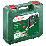 Bosch sierra de calar con batería AdvancedSaw 18V-140 motor Brushless; profundidad de corte en madera/acero/alu:140 mm/10 mm/20 mm; 3 hojas; 18V; con batería y cargador de 2,0 Ah