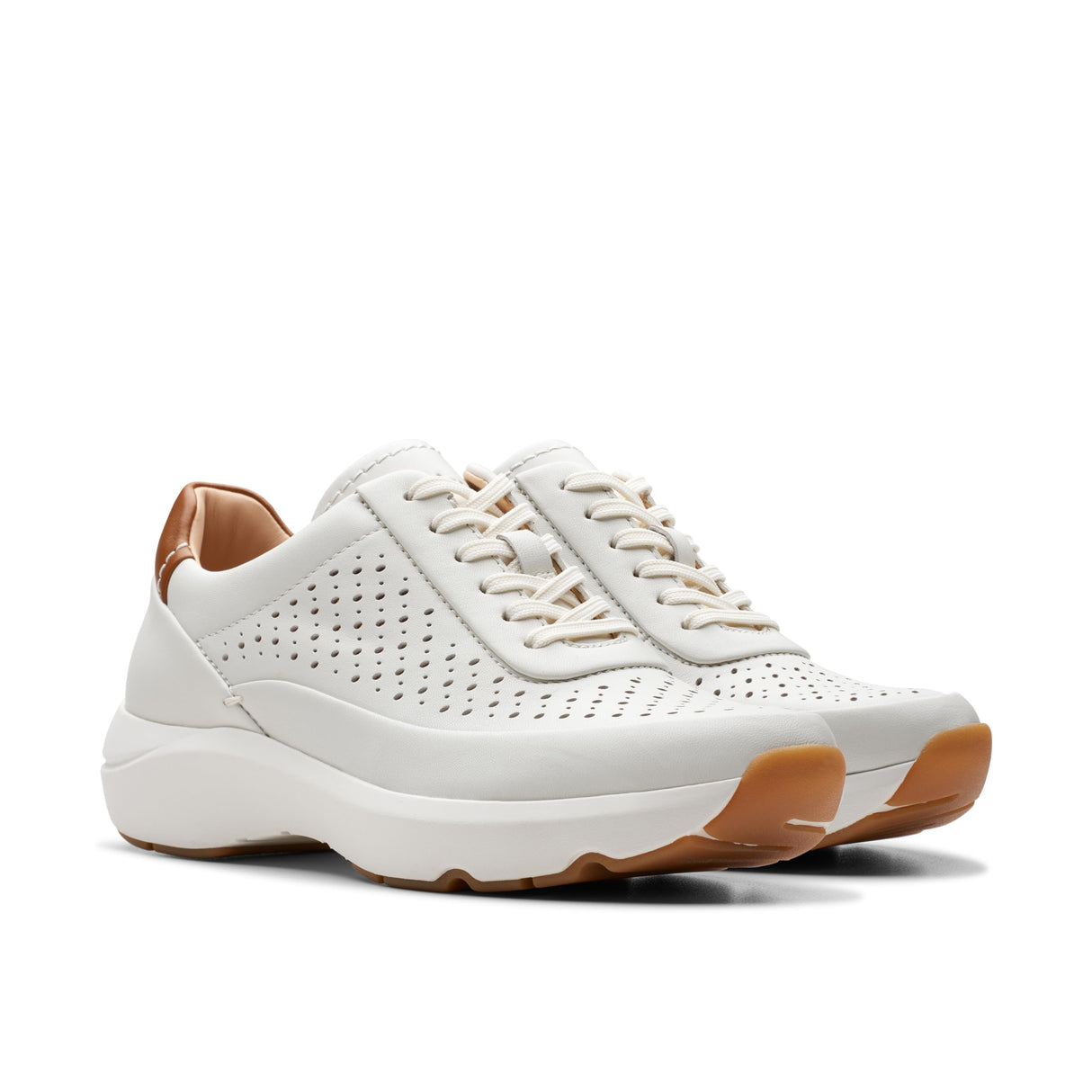 Clarks Tivoli Grace, Zapatillas Mujer, Off White Lea, 39 EU