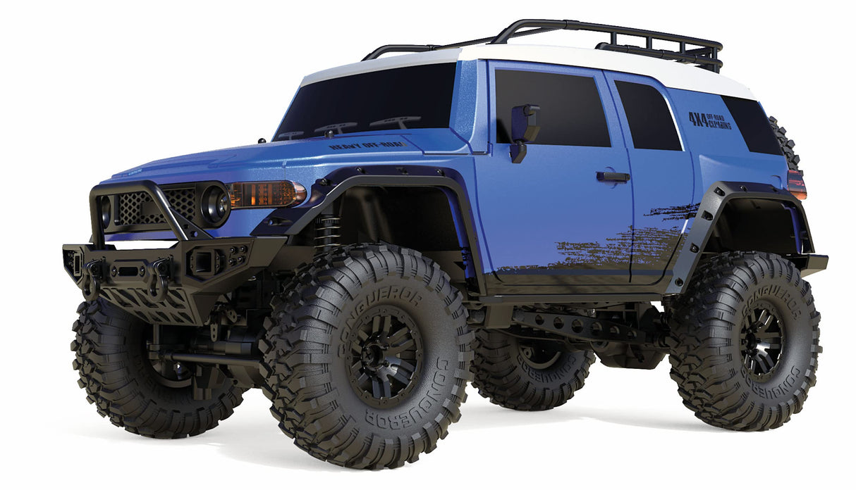 Amewi Dirt Climbing SUV CV Crawler 4WD 1:10 RTR Azul Incluye Mando a Distancia, batería, Cargador