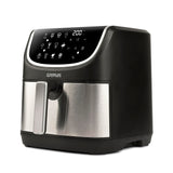 G3 Ferrari G10191 Freidora de Aire "Friggisano 8L Grill", 2200W, 8 Litros, 12 Programas, Doble Resistencia, Multifunción, Barbacoa sin Humo, Horno Deshidratador, Seguro BPA y PFOA, Recetario Incluido