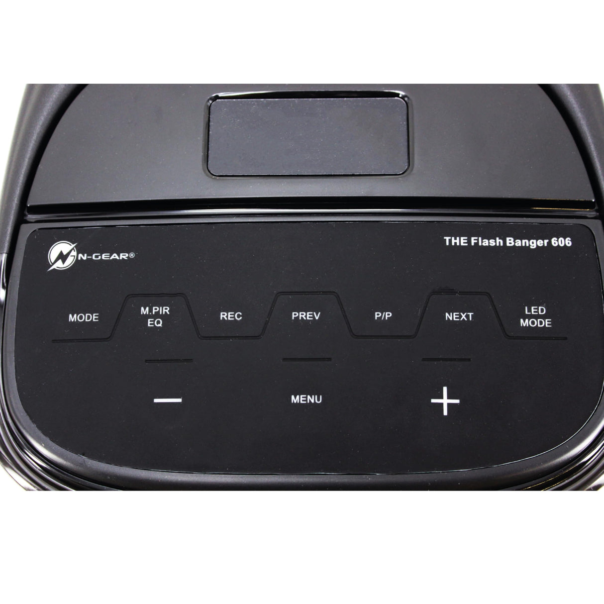 N-Gear Flash Banger 606 - Altavoz Bluetooth portatil con Luces - Party Altavoz de 300W con micrófono inalámbrico y batería integrada - 6 Horas de reproducción