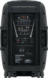 Pronomic PH12AW Caja Activa 12" con batería, 80W RMS, 5h autonomía, Bluetooth, MP3/SD/USB, Incluye micrófono inalámbrico, Headset, Mando y Trolley para Sistemas móviles.
