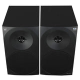 Woxter Dynamic Line 410 BT –Altavoces estéreo 2.0 150W de Potencia,Bluetooth, Madera, Woofer de 4 Pulgadas, 2 Tweeter, 3.5 mm, RCA, Control Volumen, Agudos, Graves, Bookself Speakers, Color Negro