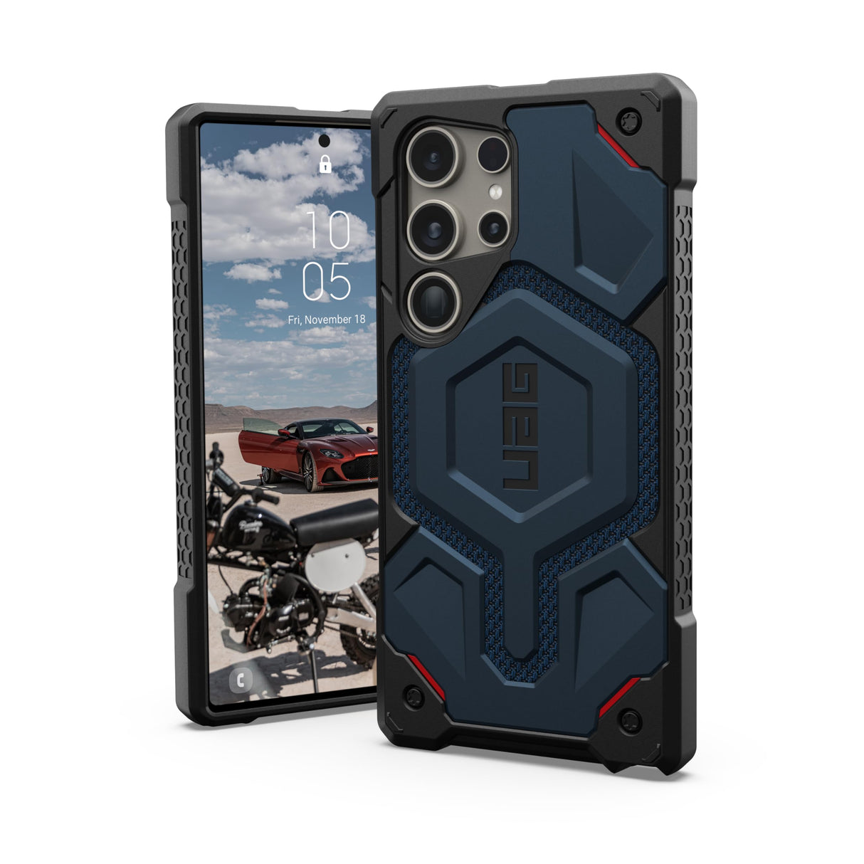 URBAN ARMOR GEAR UAG - Funda Protectora diseñada para Samsung Galaxy S24 Ultra de 6.8 Pulgadas, Monarch Kevlar Mallard, Resistente, Militar, a Prueba de caídas, Resistente a los Impactos,