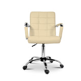 La Silla Española Tenerife Silla con Ruedas, Poliéster, Beige, 59x54x101 cm