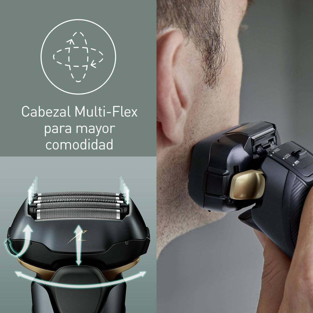 Panasonic Series 800 ES-LV97 Afeitadora en seco y húmedo, cabezal de 5 capas con motor lineal
