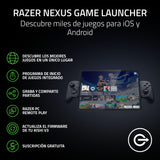 Razer Kishi V3 Pro XL - Mando gaming USB C para tablets de tamaño completo - iPads y tabletas Android de hasta 13" - Plug-and-Play - sticks analógicos (12 botones - háptica Sensa HD) Negro