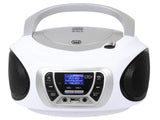 Trevi CMP 510-WH Radio Portátil Recargable con Dab, CD y USB, Blanco