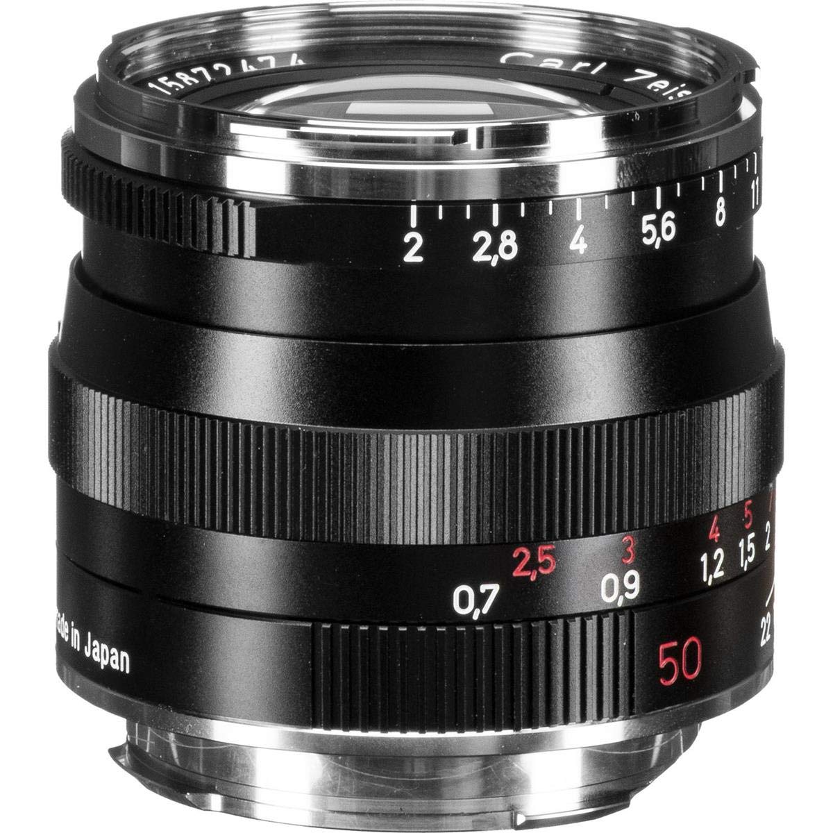 Carl Zeiss Planar T* 2/50 ZM - Objetivo (MILC, 6/4, 5 cm, Negro, 5.2 cm, 4.3 cm)