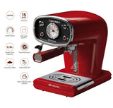 Ariete 1388/30 - Cafetera espresso, 900 W, 15 BAR, capacidad de 1 l, color rojo