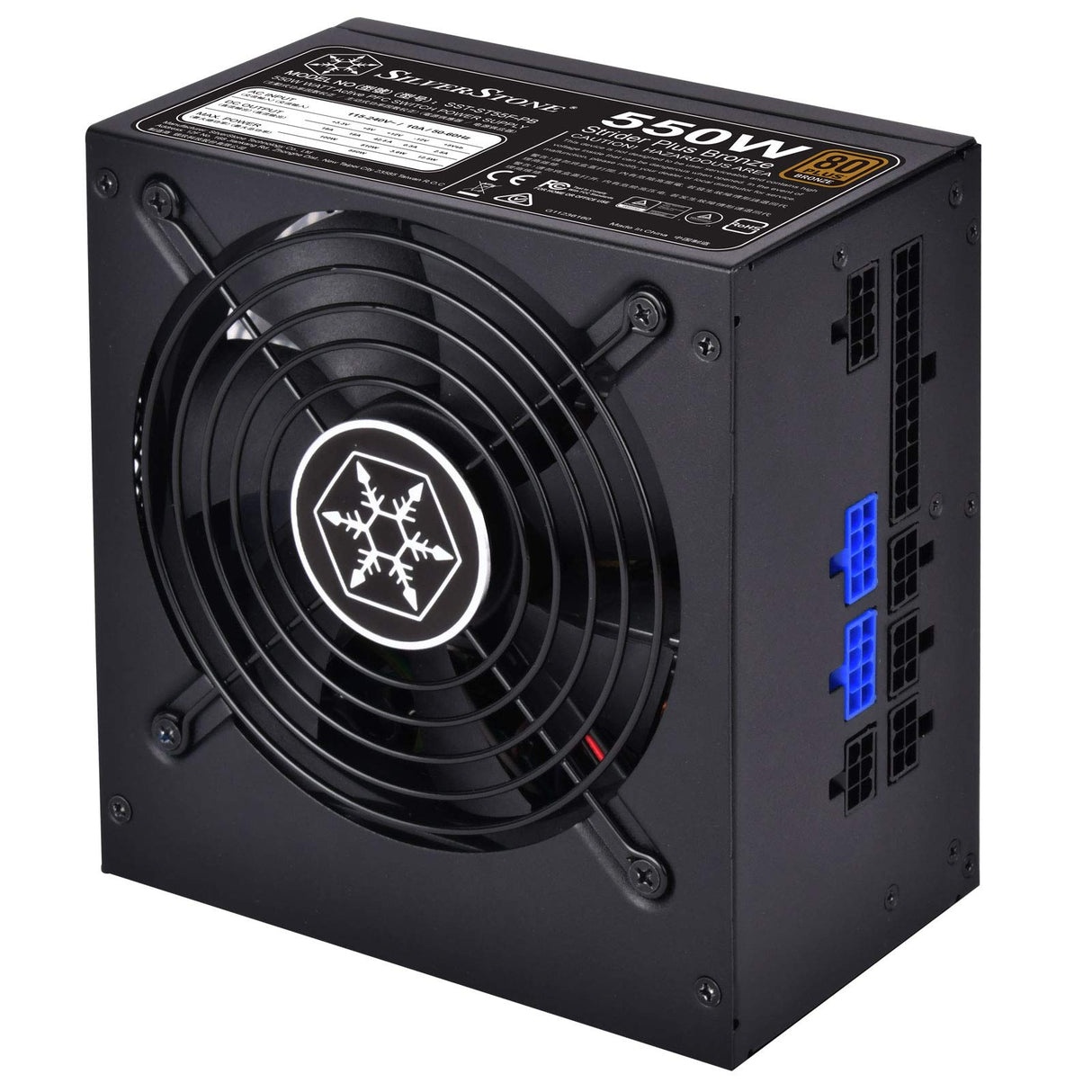 SilverStone SST-ST55F-PB Strider Plus Series 80 PLUS Bronze - 550 Watt