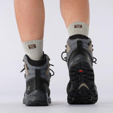 Salomon Quest Element Gore-Tex Botas de Senderismo de Piel para Mujer, Impermeable, Agarre Máximo, Zapatos Trekking, Ebony, 37 1/3