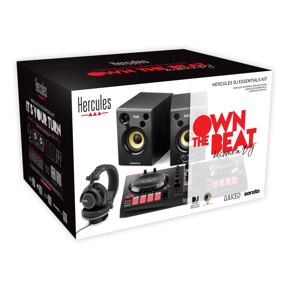 Hercules DJ Essentials Kit – Kit todo en uno para aprender a pinchar – Software y tutoriales incluidos