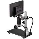 Bresser Microscopio Digital de 2L con luz Regulable, WiFi, Pantalla LCD a Color de 7 Pulgadas de Alta definición, función de grabación de vídeo y Fotos 1080P