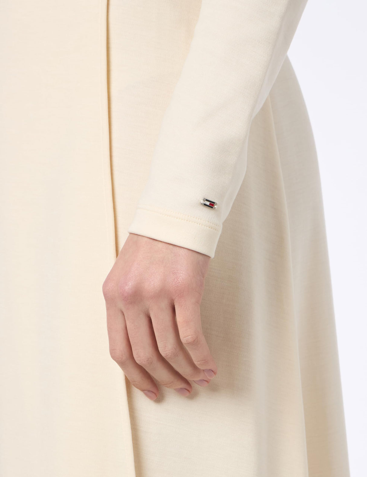 Tommy Hilfiger Vestido Envolvente Mujer Cuello de Pico, Blanco (Calico), XXL