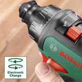 Bosch Taladro/Atornillador a batería (2 baterías, sistema de 18 voltios, en maletín de transporte), AdvancedDrill 18
