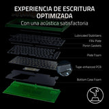 Razer BlackWidow V4 75% Phantom Green Edition - Teclado mecánico para Juegos Intercambiable en Caliente (táctiles Naranjas, Rodillo, 2 Botones dedicados) Diseño US | Phantom Green
