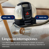 BISSELL SpotClean Mini Aspiradora de Agua Tapiceria con cable, Limpiador de Tapicerias Portátil, Perfecto para Limpia Rápidas, Compacto y Ligero, Lava Aspiradora para Coche, Barco, Sofá y Más, 41491