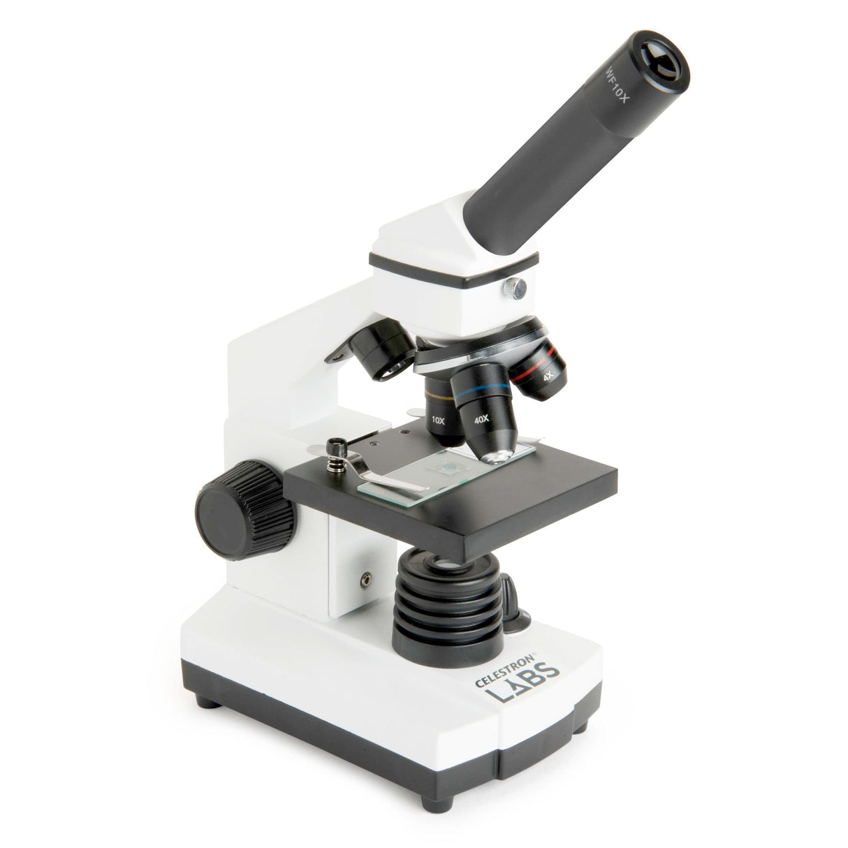 Celestron 44128 CL-CM800: microscopio compuesto, 40x-800x aumentos, blanco