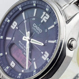 Casio Reloj Analogico-Digital para Hombre de Cuarzo con Correa en Acero Inoxidable LCW-M100DSE-2AER