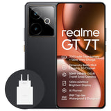 realme GT 7T 5G Smartphone,12+512GB, Batería de 7000 mAh,Carga de 120W,Procesador Dimensity 8400-MAX,IMX896 50MP Cámara,AI Planner,Pantalla Pro-Esports de 6000 nits120Hz,IP69,Negro