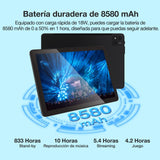 DOOGEE T10 Pro Tablet 10,1 Pulgadas FHD+ con 15GB RAM + 256GB ROM (Ampliable 1TB), Android 14 Tablet, Batería de 8580mAh, Octa-Core con Dual 4G LTE, WiFi 2,4/5G, TÜV-Certificado, 13MP + 8MP, Negro
