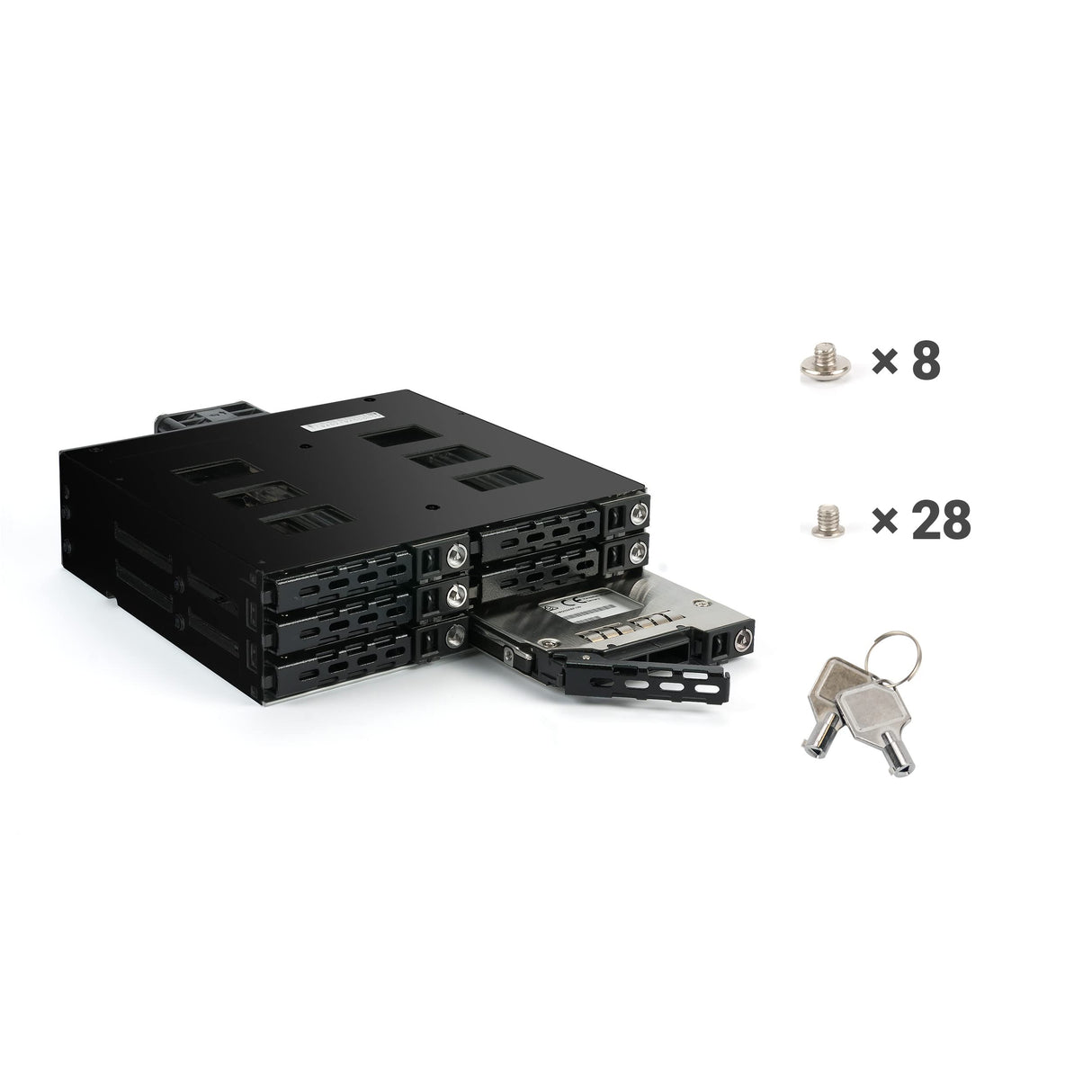 FANTEC MR-SA1262-12G/6G SAS 12G + SATA 6G - Placa Trasera para 6 Discos Duros y SSD de 2,5"