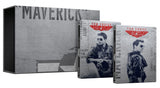 Top Gun Pack Ed. Coleccionista Steelbook: Top Gun + Top Gun: Maverick (4K UHD + Blu-ray) (Contiene: Set de Fotos, Imanes de Emblemas, Placas de Identificacion, Llavero de Cuero, Posavasos)