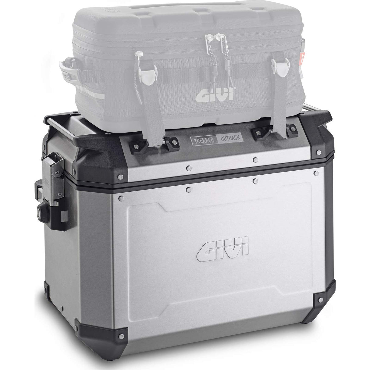 Givi Obkn4837Apack2 - Bolsas rígidas Laterales Monokey CAM-Side Trekker Outback, Aluminio, 306 cm de Largo, 495 cm de Ancho, 387 cm de Alto, par