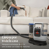 BISSELL SpotClean ProHeat Advanced, Aspiradora de agua tapiceria, limpia tapicerias multisuperficie compacta, Potente 1125W, Sistema triple limpieza profunda para manchas difíciles, Con cable, 3924N