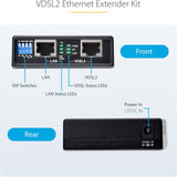 StarTech Juego Extensor de Ethernet VDSL2 - hasta 1km - Alargador de Red Ethernet LAN por Cable RJ11/CAT5e/6 - Reemplaza 110VDSLEXTEU