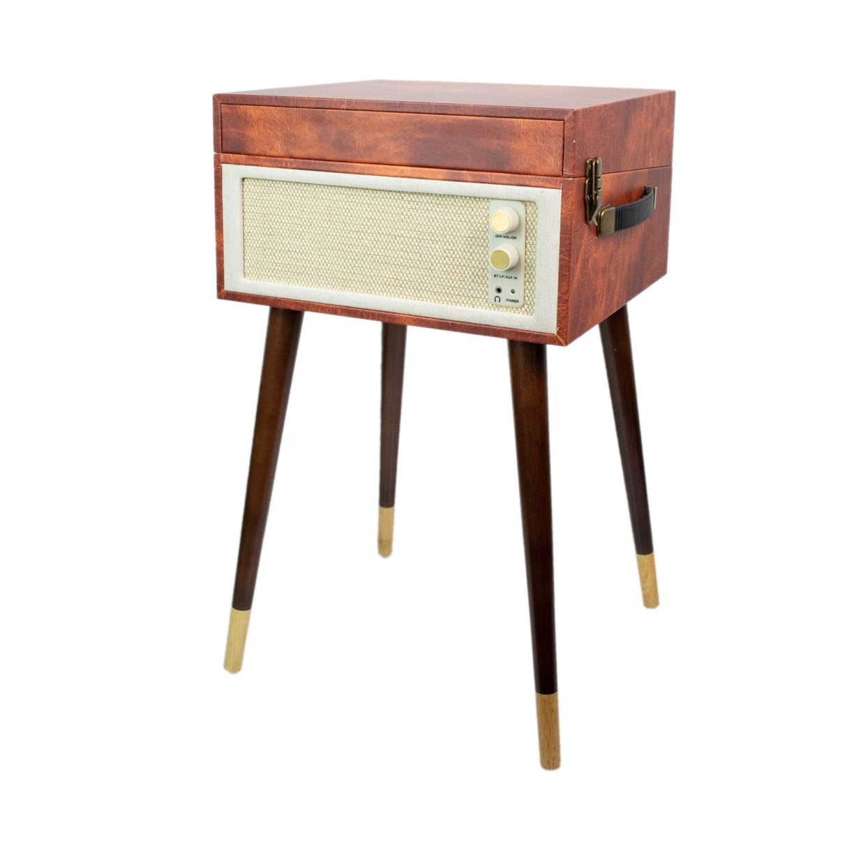Halterrego Platino Vinilo Cottage Bluetooth out 4 Pies Desmontables Patrón Cuero Vintage