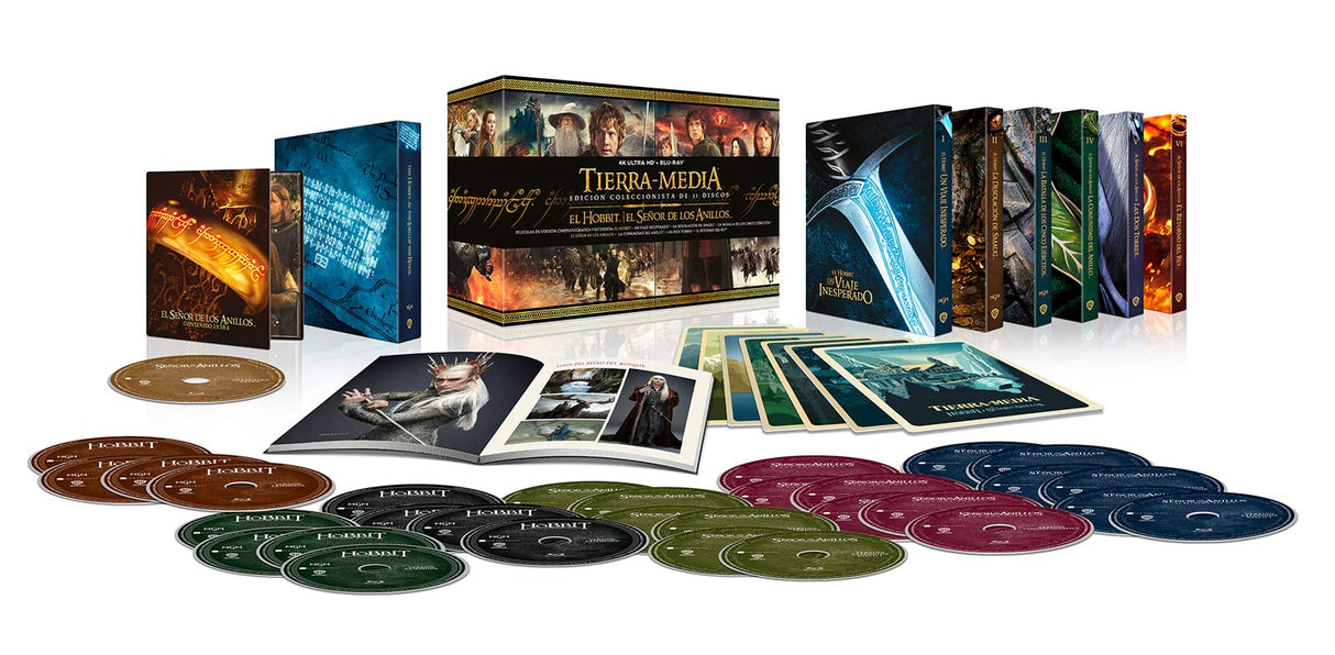 Pack Tierra Media (El Hobbit y El Señor de los Anillos) - Edición Coleccionista 4k Ultra-HD + Blu-ray [Blu-ray]