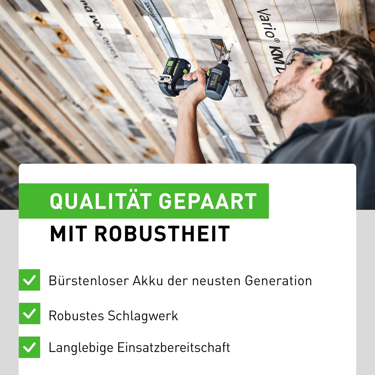 Festool Set de taladro atornillador y atornillador de impacto TID 18 5,0/4,0-Set TPC 18/4
