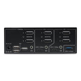 StarTech.com Switch KVM DisplayPort 1.4 de 2 Puertos y 2 Monitores - 8K 60Hz - con Hub USB de 2 Puertos (10Gbps) - TAA