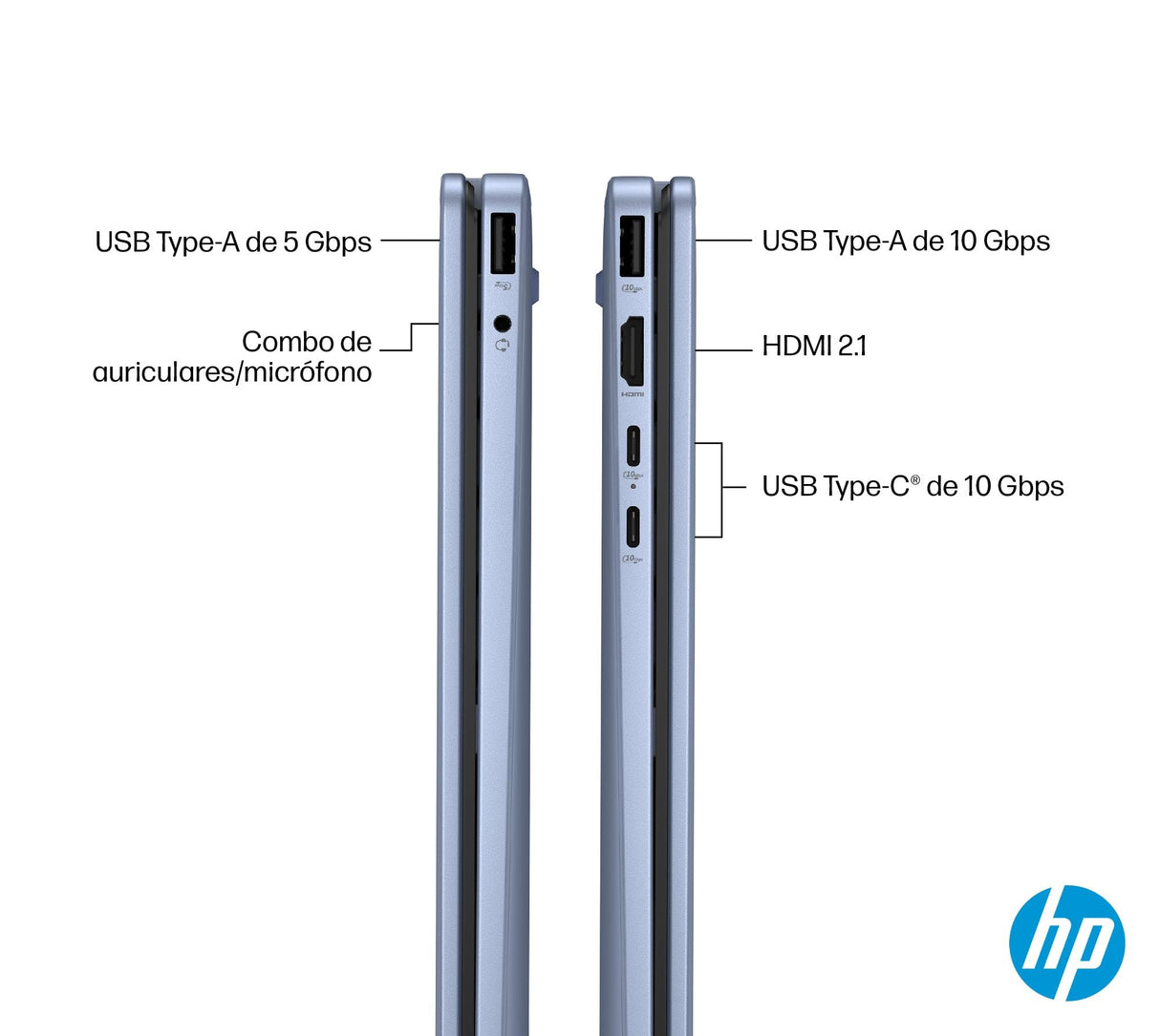 HP OmniBook 5 Flip 14-fp0009ns - Ordenador portátil táctil Convertible de 14" 2K (Intel Core i5-1334U, 16GB RAM, 512GB SSD, Intel Iris Xe Graphics, Windows 11 Home) Silver - Teclado QWERTY Español