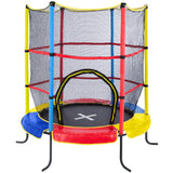 Headline - Ultrasport Happy Jump Cama Elastica Niños Exterior y Interior 140 cm hasta 50 kg con Red de Seguridad, Acolchado I Camas Elasticas, Trampolin, Colchoneta Elastica, Trampolines para Niños
