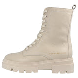 Tommy Hilfiger Mujer Botines de caña baja Monochromatic Lace Up Botas, Beige (Classic Beige), 42 EU