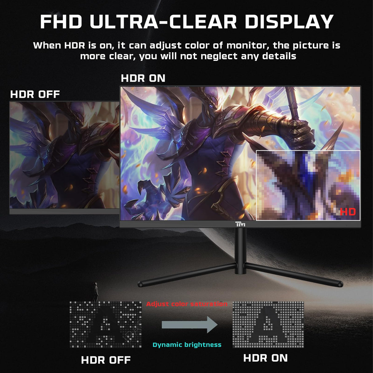 Twisted Minds Monitor Gaming, Pantalla de 27 Pulgadas Fast IPS - Resolución 1920 x 1080 FHD, frecuencia actualización 192 Hz, relación Aspecto 16:9, Tiempo Respuesta 0,5 ms - Negro (TM27FHD192IPS)