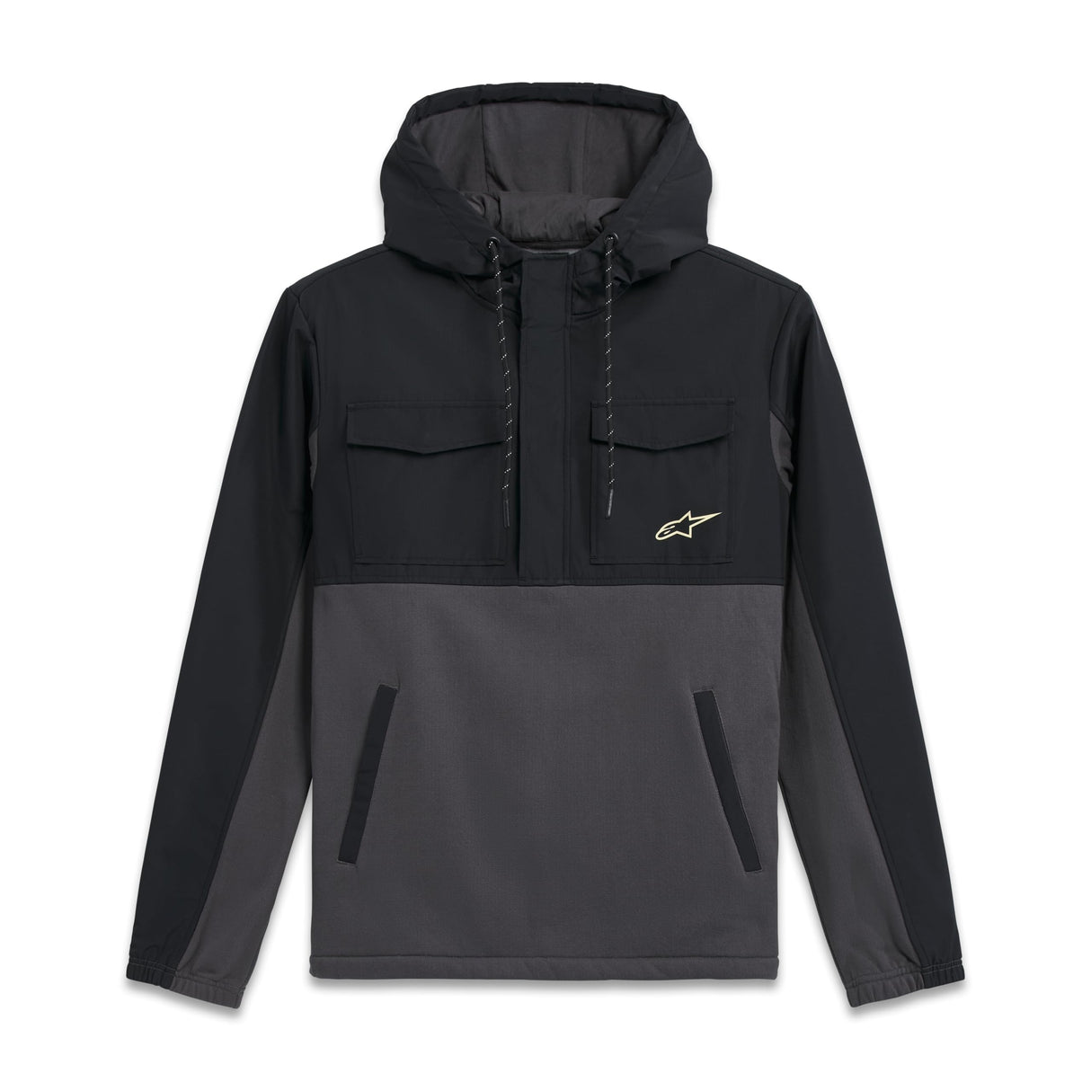 Alpinestars Juncture Hybrid Jacket Chaqueta, Negro/Gris Metalizado, Medium para Hombre